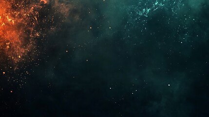 Wall Mural - abstract fiery cosmic explosion