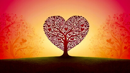 Wall Mural - Tree of heart