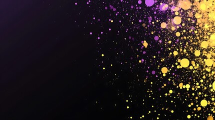Wall Mural - abstract particles exploding on dark background
