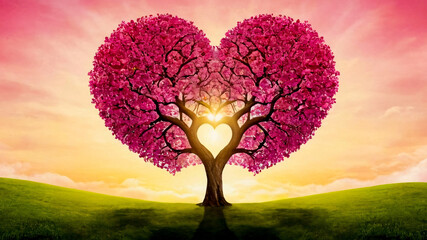 Wall Mural - Tree of heart