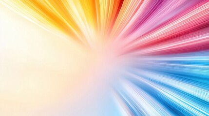 Wall Mural - A colorful abstract background with a burst of light