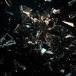 © Younes - Stunning Visuals of Shattered Glass Fragments: A Dynamic Abstract Design