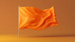 © JB - Waving the orange flag on a orange background.Close up of orange flag