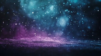 Wall Mural - abstract bokeh background, colorful lights, glowing dust. possible use for advertising or product di