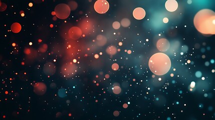 Wall Mural - abstract bokeh lights; colorful, dark background; creative design element