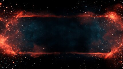 Wall Mural - Abstract space frame, cosmic background