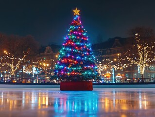 Sticker - Christmas Tree at City Plaza