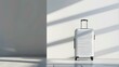 © HOLIDAY.COM - A sleek, modern suitcase with a glossy finish, standing on a white surface