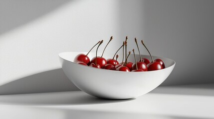 Wall Mural - A Bowl of Cherries in Soft Light