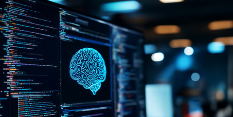exploring advanced ai programming techniques technology lab digital artwork high-tech environment cl