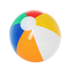 Wall Mural - One bright inflatable ball isolated on white