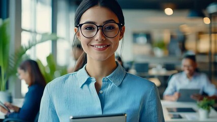 Wall Mural - The Confident Woman in Office