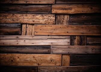 Old rustic wood plank wall texture background