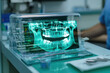 © Pisahouse - X-ray film, A detailed dental X-ray film showcasing a clear view of teeth, suitable for educational and medical purposes in dentistry.