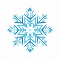 Wall Mural - Snowflake Icon Vector Flat Design Illustration Simple Symbol 3 ice cold white   