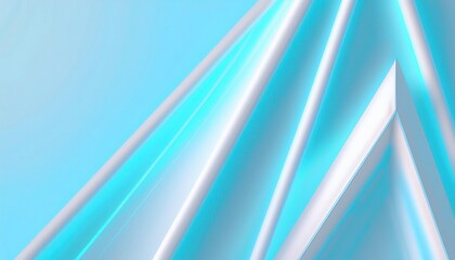 Poster - minimalist abstract geometric pattern with overlapping translucent blue and white shapes, ideal for modern design backdrops and branding