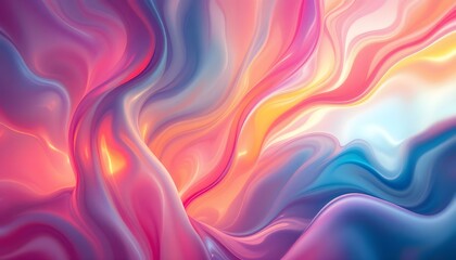 Aufkleber - Abstract light pink background with lines. Pastel pink color texture with blends, gradients, and lights. Pink waves. Dynamic flow, abstract pink and blue wave design on a white background