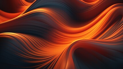 Wall Mural - Curved lines forming dynamic and fluid loops.