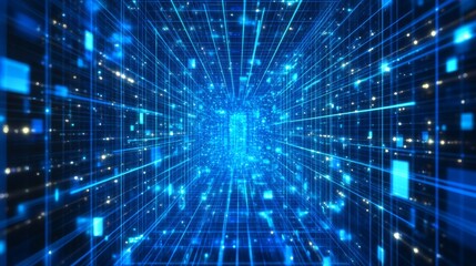 blue tech finance background abstract pixel element network. abstract business tech science backgrou