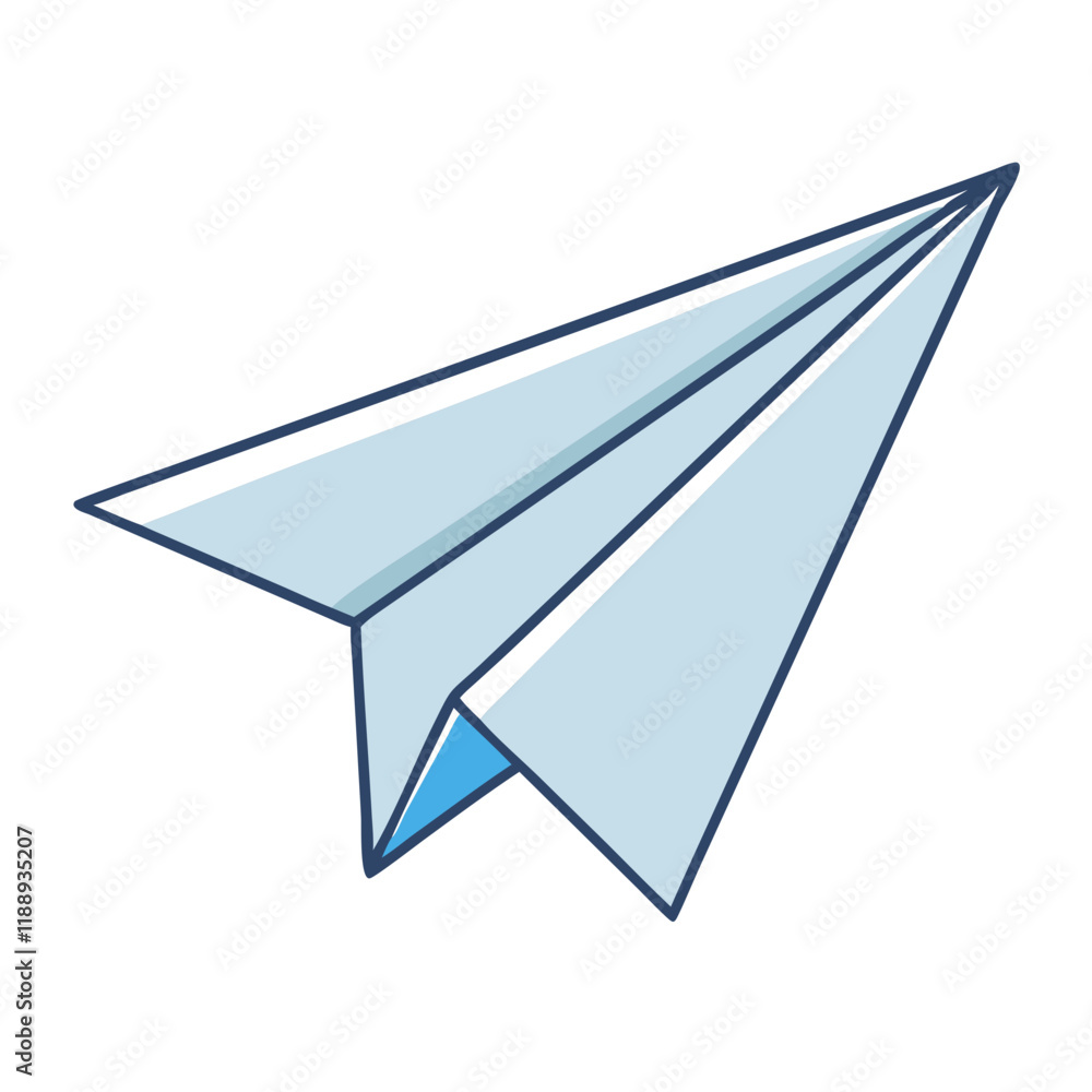 paper airplane vector icon, paper airplane vector illustration - simple illustration of paper airplane, perfect for logos,and paper airplane -themed designs.