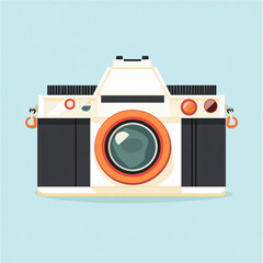 Wall Mural - Camera Icons: Modern, Simple, and Chic flat lens image vector design symbol     