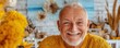 © pisan - A senior surrounded by a dynamic network of peers, enjoying meaningful activities in a modern lifestyle hub This image depicts vibrant senior living, showcasing active aging, social engagement, and