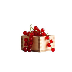 Wall Mural - Currants in wood box