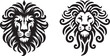 © professionalcomputer - Lion head vector art silhouette illustration