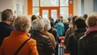 © Nazar - The sight of a packed polling station, where citizens of all backgrounds cast their votes, reflecting the spirit of democracy in action.
