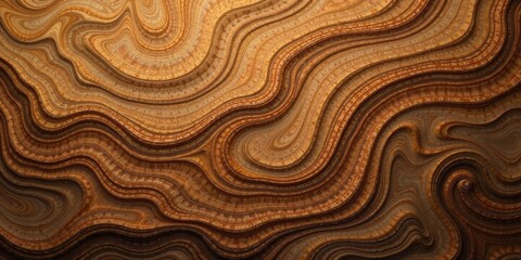 Aufkleber - Abstract Swirling Wood Grain Texture A Rich, Organic Background Pattern