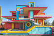 © SuzeO - postmodern architecture, postmodern architecture features a mix of styles, vibrant colors, and ironic nods, mirroring the splintering of contemporary society