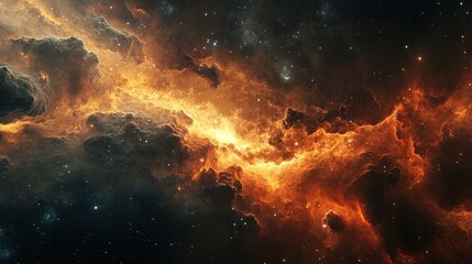 beautiful cosmic nebula with abstract color gradation