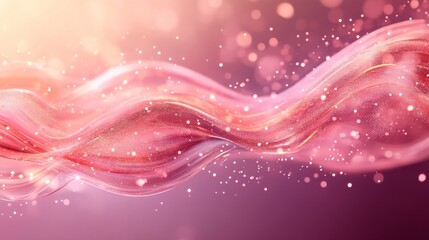 Wall Mural - Abstract Pink Wave Background