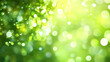 © mahamad - An abstract spring background showcasing green blurred bokeh lights.