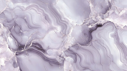 Wall Mural - Soft lavender and grey marble with swirling pastel veins, cracked surface forming an ethereal design