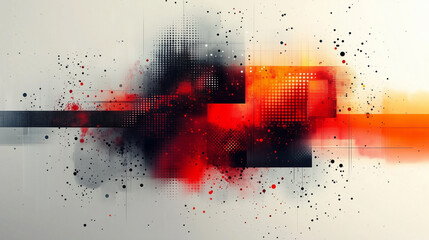 Wall Mural - Dersky Sports Website Background: Dynamic abstract design on a theme with geometric patterns, perfect for website headers or promotional materials, on a white background.