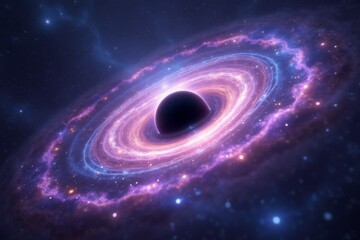 Wall Mural - mystical dance around a black hole