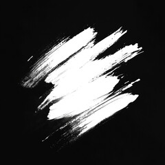 Wall Mural - abstract black and white brush stroke design