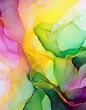 © Manami Saku - abstract watercolor background　カラフルな水彩画背景