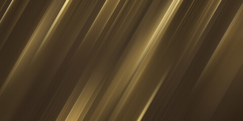 Wall Mural - modern golden gradient geometric shape background with dynamic light speed lines abstract