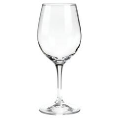 Elegant Empty Wine Glass on Black Background A Crystal Clear Stemmed Wineglass for Wine Tasting or Dinner Setting