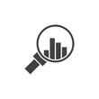 © Muhtemel - magnify data analysis icon Flat logo set collection