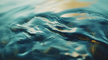 Wall Mural - Calm Water Surface with Gentle Ripples and Soft Light Reflection