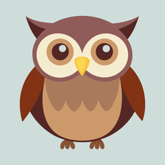 Canvas Print - owl on a branch vector