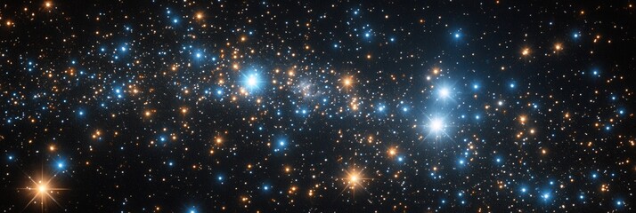 Wall Mural - a large cluster of stars in the night sky