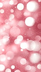 Wall Mural - Abstract pink bokeh background with glowing lights and sparkles.