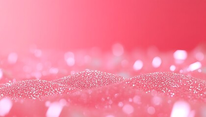 Wall Mural - Abstract pink glitter texture background with bokeh lights.