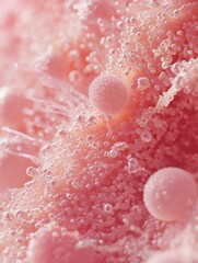 Aufkleber - Close up of microbes thriving on everyday surfaces like door handles and smartphones in urban environments. Generative AI