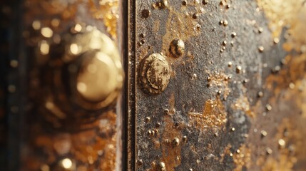 Aufkleber - Microbes dwell on common surfaces like door handles and smartphones in close up exploration. Generative AI