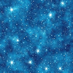 Wall Mural - a blue starry background